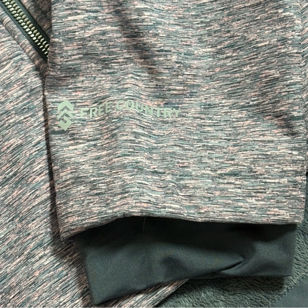 Free Country Women's Heathered Pink and Grey Performance Jacket Size XXL - Picture 8 of 9